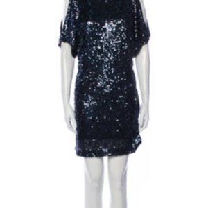 Aidan Mattox Scoop Neck Mini Dress